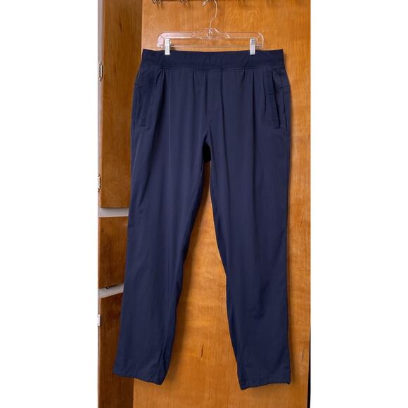 Lululemon Great Wall Pant Jogger Cinch Ankle Obsidian Navy Blue Men’s Size XXL - Picture 1 of 8